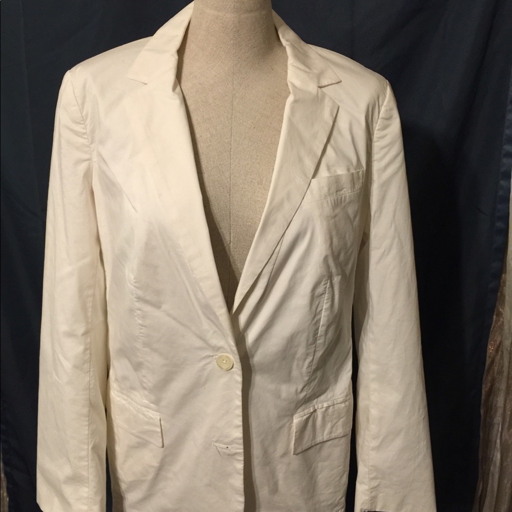 Michael Kors Size 12 Cream 2 Button Blazer